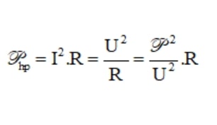 công thức tính công suất hao phí
