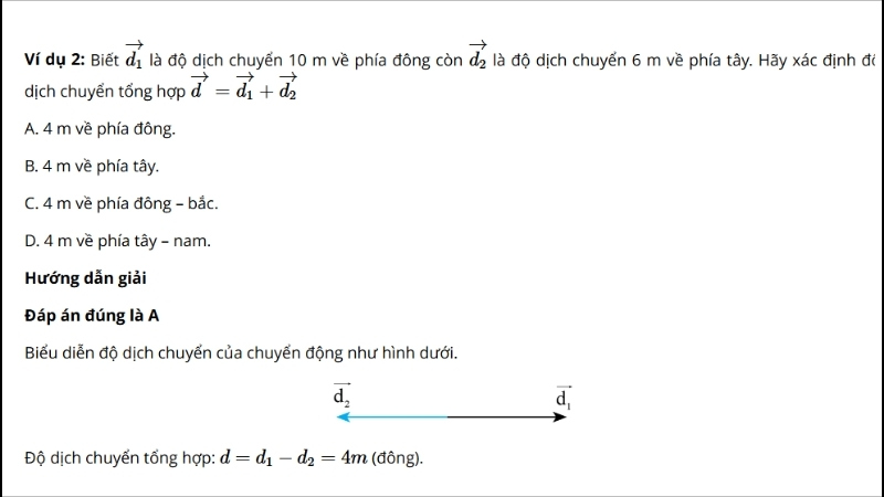 công thức tính độ dịch chuyển là gì 