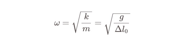 công thức tính tần số góc của con lắc lò xo