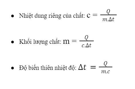 công thức tính q