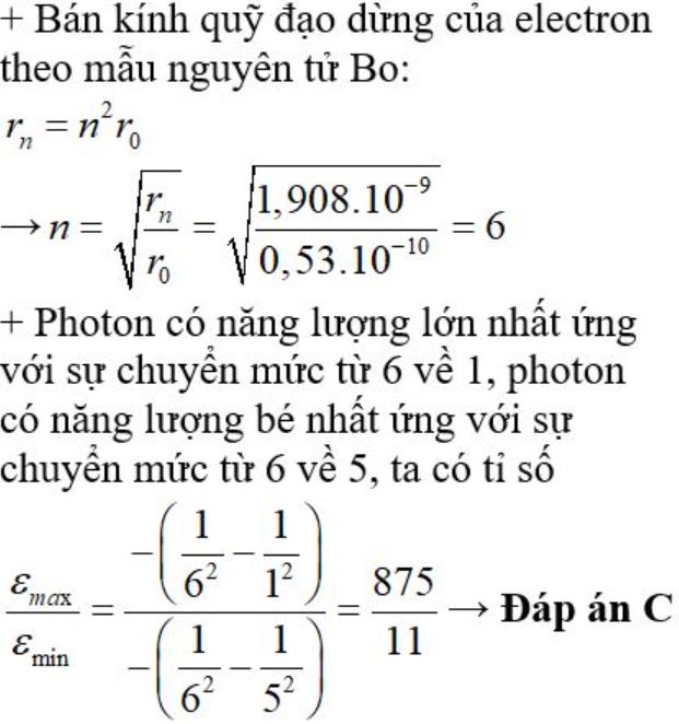 Cách áp dụng công thức tính bán kính quỹ đạo dừng trong bài tập