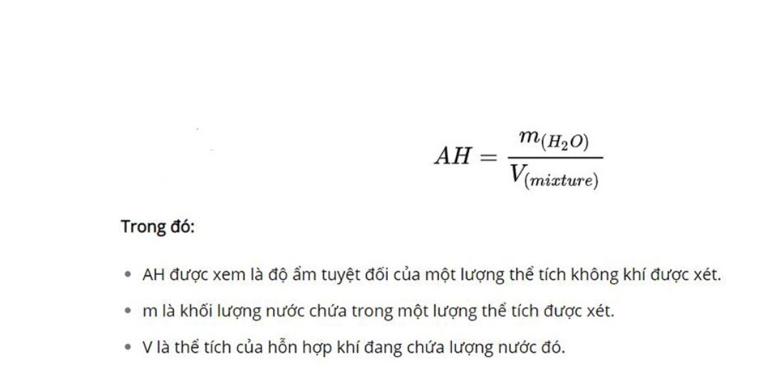 Công thức tính nhiệt độ tuyệt đối