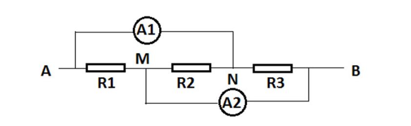 Công thức tính số chỉ ampe kế khi mắc nối tiếp